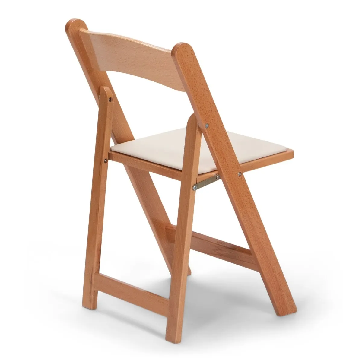 Silla Avant Garde color natural con asiento beige, vista posterior